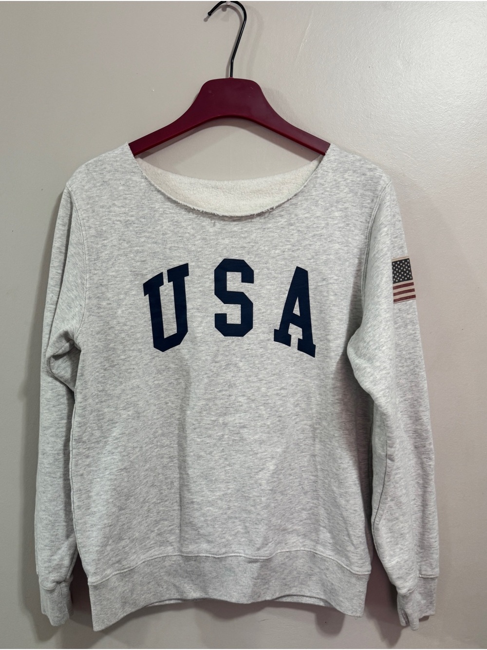 J. Galt Brandy Melville USA Graphic Sweatshirt XS Gray Crewneck Oversized